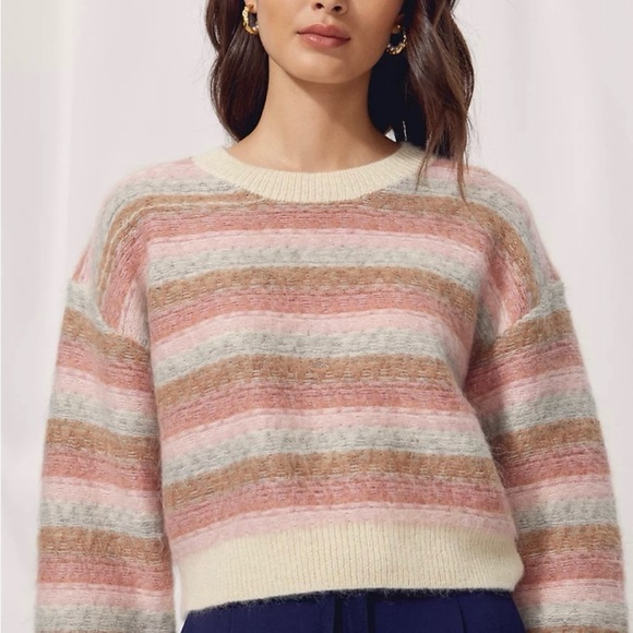 Aritzia Sweaters - NWT Aritzia Wilfred Cadence Mohair Striped Sweater (size S)